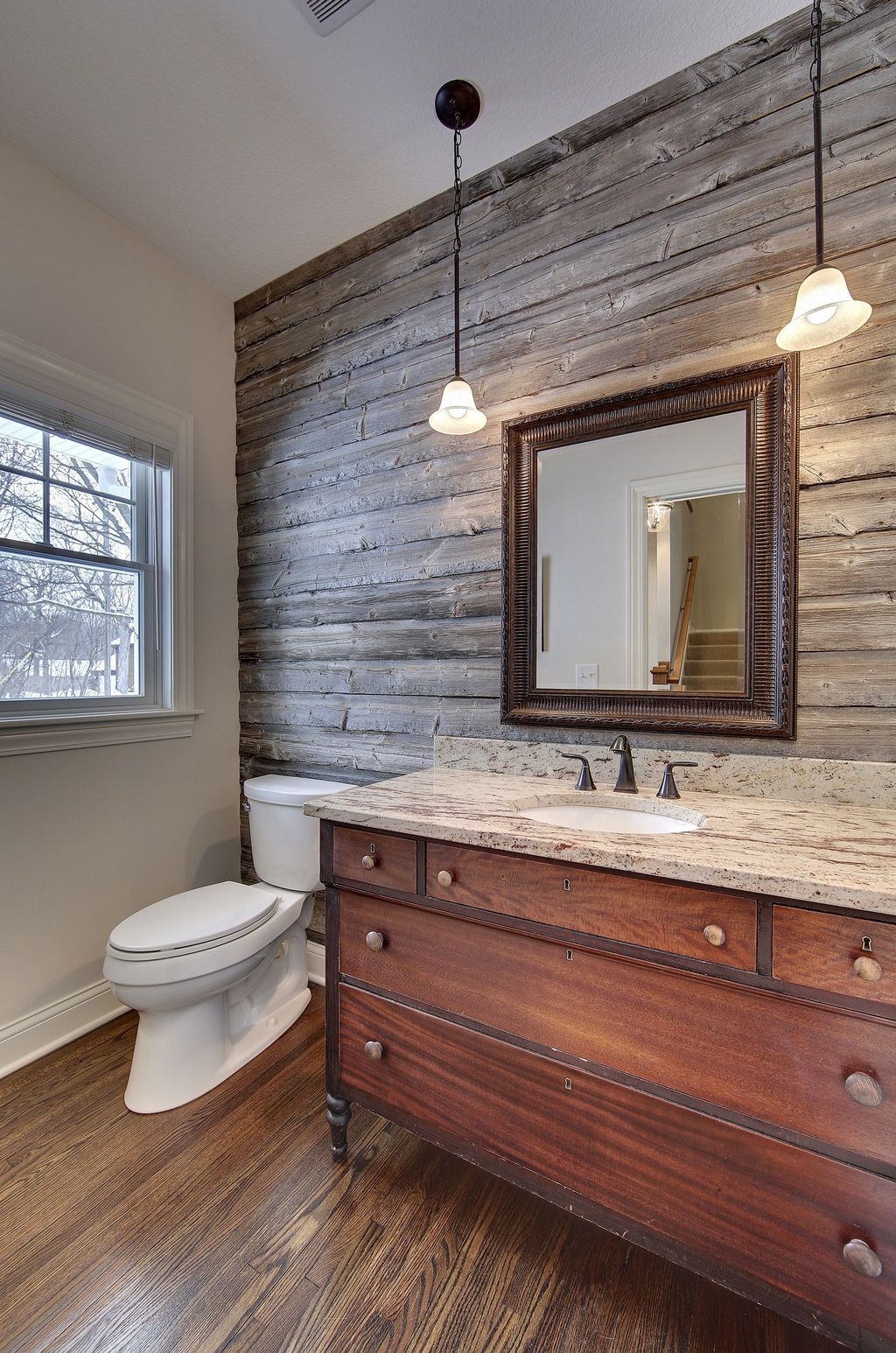 Outstanding Bathroom Design With Stunning Wood Shades 39