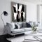 Cute Monochrome Living Room Decoration You Must Have 14