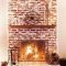 Gorgeous Design For Fireplace With Red Brick 01