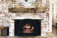 Gorgeous Design For Fireplace With Red Brick 12