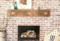 Gorgeous Design For Fireplace With Red Brick 26