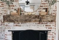 Gorgeous Design For Fireplace With Red Brick 27