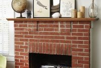 Gorgeous Design For Fireplace With Red Brick 36
