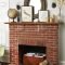 Gorgeous Design For Fireplace With Red Brick 36