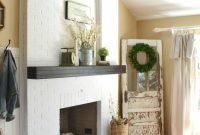 Gorgeous Design For Fireplace With Red Brick 40