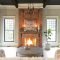 Gorgeous Design For Fireplace With Red Brick 42