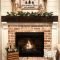 Gorgeous Design For Fireplace With Red Brick 44