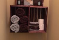 Inspiring Bathroom Decoration Ideas With Wooden Storage 23