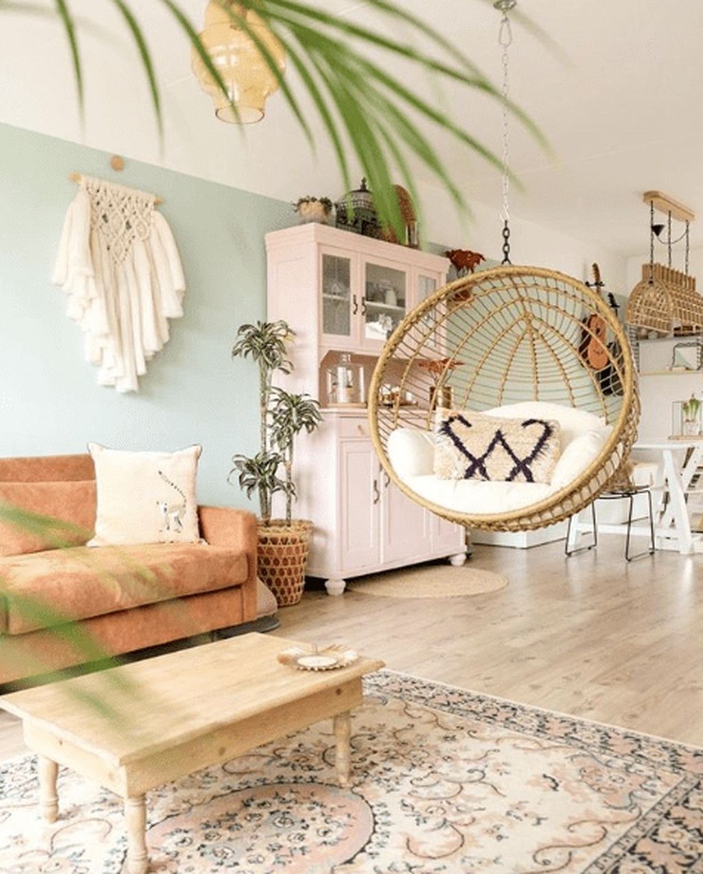 Stylish Bohemian Style Living Room Decoration Ideas 03