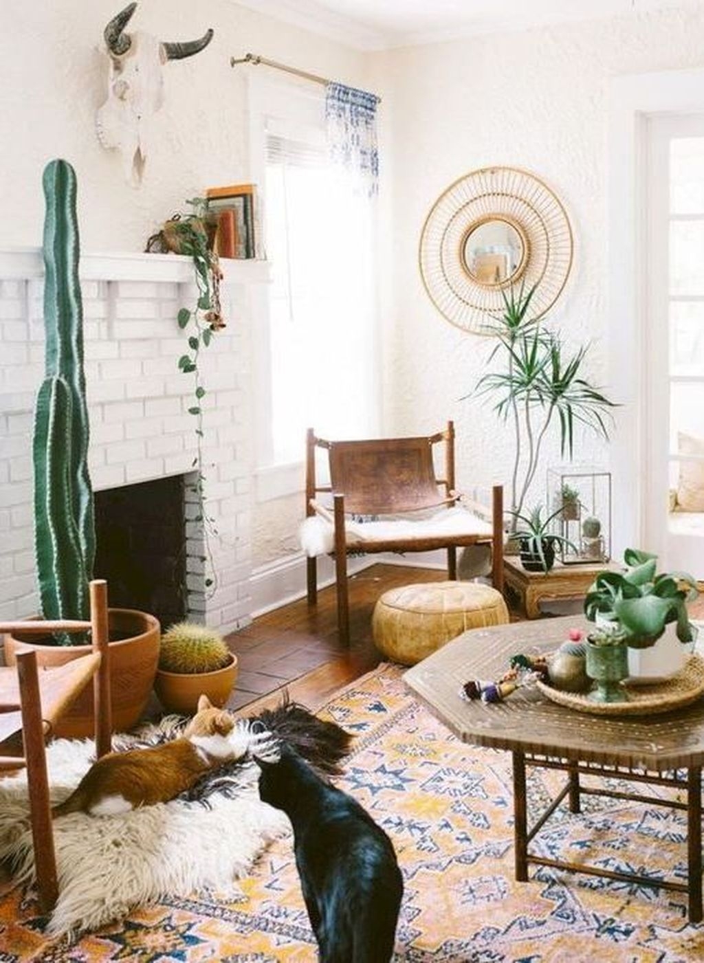Stylish Bohemian Style Living Room Decoration Ideas 04