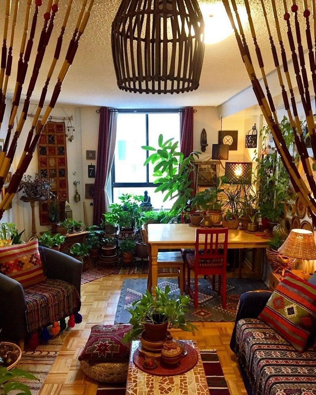 Stylish Bohemian Style Living Room Decoration Ideas 24