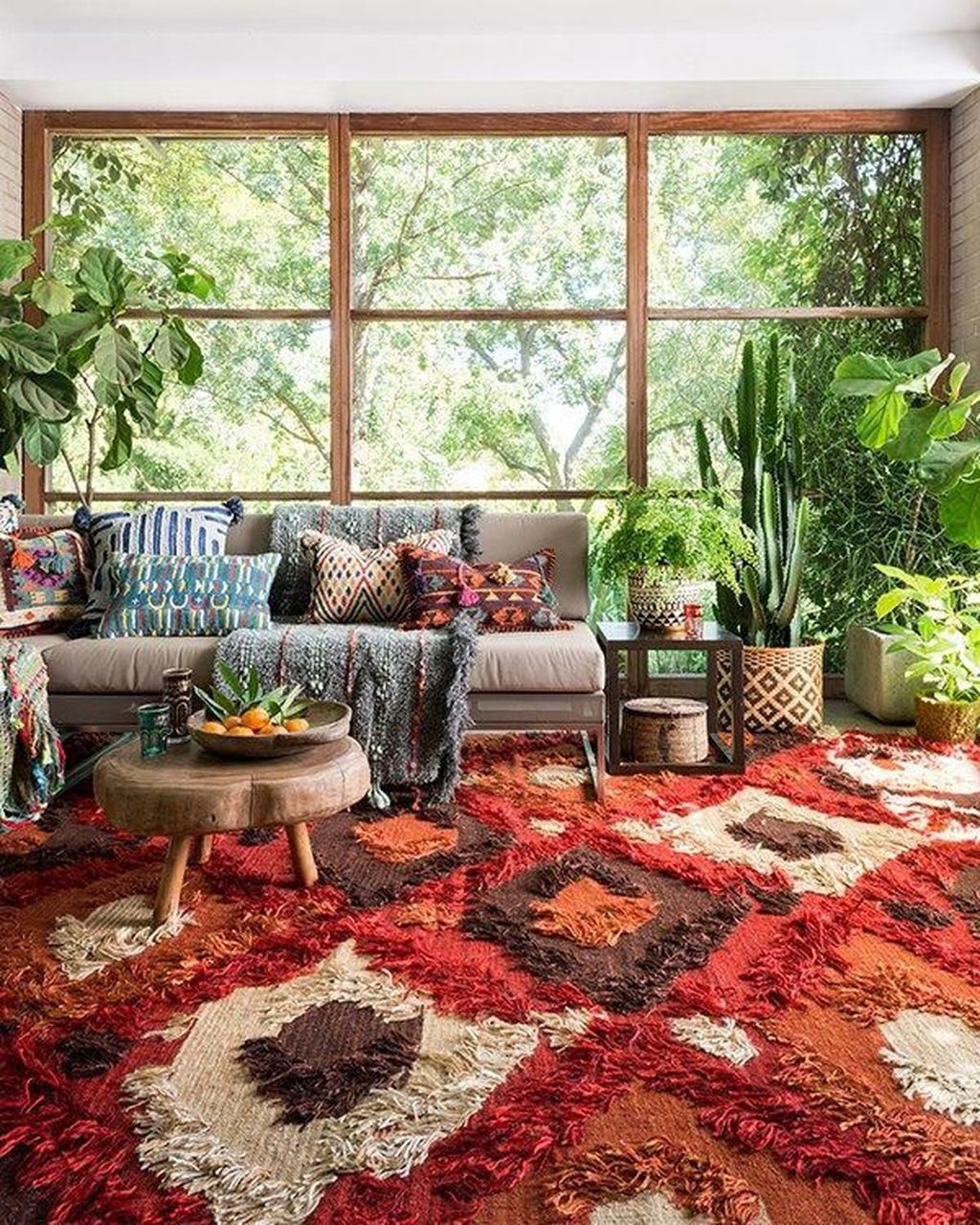 Stylish Bohemian Style Living Room Decoration Ideas 32