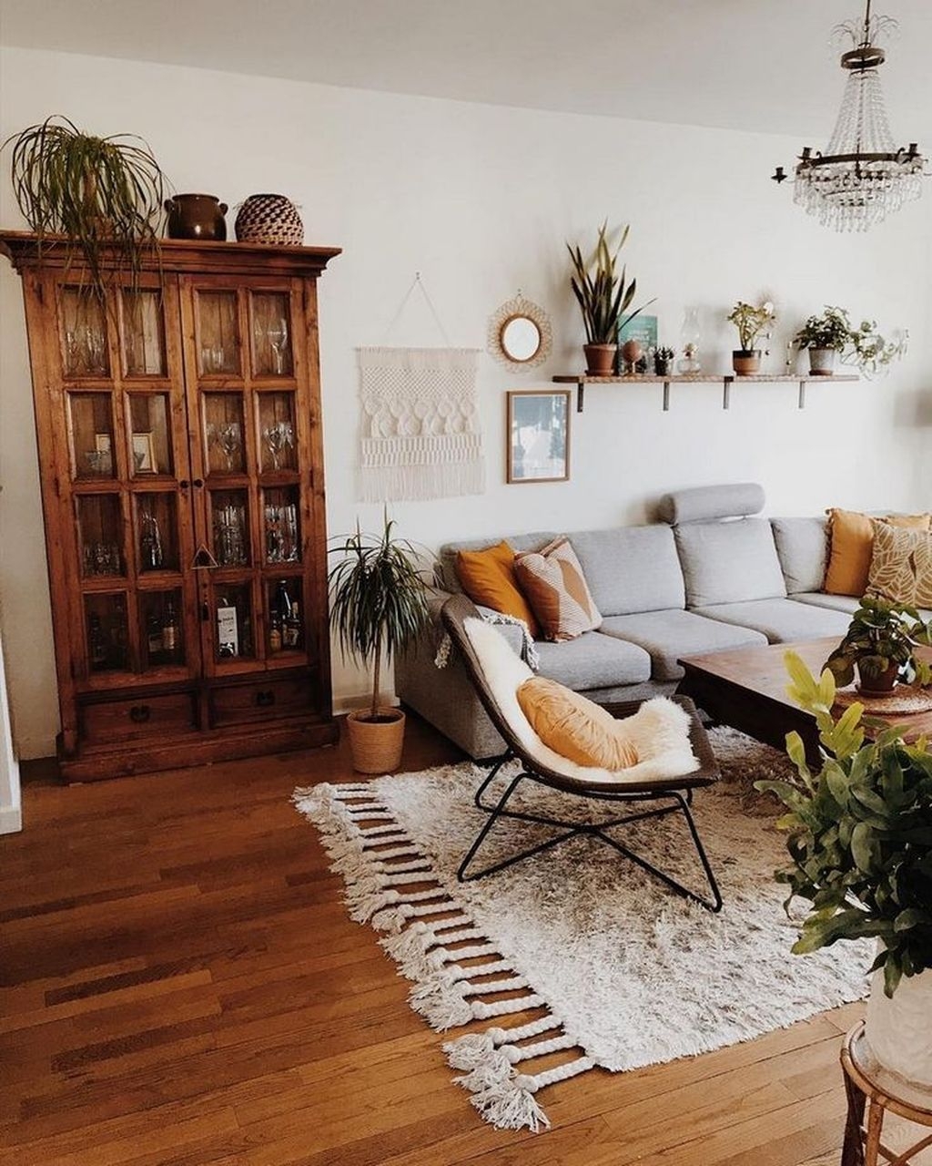 Stylish Bohemian Style Living Room Decoration Ideas 50