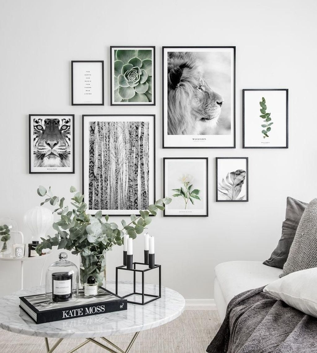 Trendy Living Room Wall Gallery Design Ideas 46