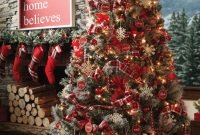 Amazing Red And White Christmas Tree Decoration Ideas 07