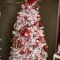 Amazing Red And White Christmas Tree Decoration Ideas 30