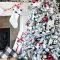 Amazing Red And White Christmas Tree Decoration Ideas 37