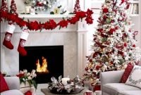 Amazing Red And White Christmas Tree Decoration Ideas 39