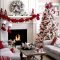 Amazing Red And White Christmas Tree Decoration Ideas 39