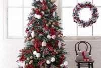 Amazing Red And White Christmas Tree Decoration Ideas 50