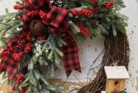 Beautiful DIY Winter Wreath To Place It On Your Door 18