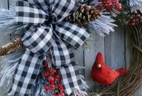 Beautiful DIY Winter Wreath To Place It On Your Door 24
