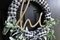 Beautiful DIY Winter Wreath To Place It On Your Door 34