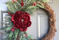 Cool Christma Wreath You Can Choice For Your Door Decorate 23