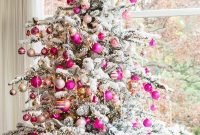 Cute Pink Christmas Tree Decoration Ideas You Will Totally Love 04