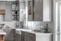 Gorgeous Grey And White Kitchen Design For Winter Season 35