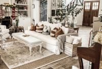 Impressive Farmhouse Living Room Decor Ideas For Winter 11