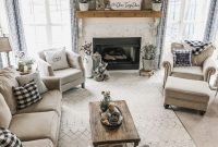 Impressive Farmhouse Living Room Decor Ideas For Winter 24