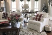 Impressive Farmhouse Living Room Decor Ideas For Winter 38