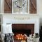Inspiring Fireplace Mantel Decorating Ideas For Winter 27