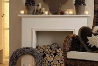 Inspiring Fireplace Mantel Decorating Ideas For Winter 33