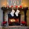 Inspiring Fireplace Mantel Decorating Ideas For Winter 35