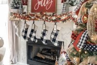 Absolutely Stunning Christmas Mantel Decorating Ideas 43