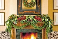 Absolutely Stunning Christmas Mantel Decorating Ideas 45
