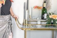 Affordable Bar Cart Ideas For New Years Eve Party Decoration 04