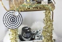 Affordable Bar Cart Ideas For New Years Eve Party Decoration 12