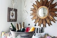 Affordable Bar Cart Ideas For New Years Eve Party Decoration 21