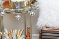 Affordable Bar Cart Ideas For New Years Eve Party Decoration 23