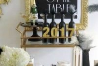 Affordable Bar Cart Ideas For New Years Eve Party Decoration 34