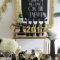 Affordable Bar Cart Ideas For New Years Eve Party Decoration 34