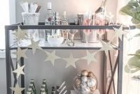 Affordable Bar Cart Ideas For New Years Eve Party Decoration 35