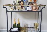 Affordable Bar Cart Ideas For New Years Eve Party Decoration 37