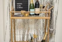 Affordable Bar Cart Ideas For New Years Eve Party Decoration 41