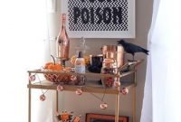 Affordable Bar Cart Ideas For New Years Eve Party Decoration 44