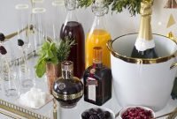 Affordable Bar Cart Ideas For New Years Eve Party Decoration 45