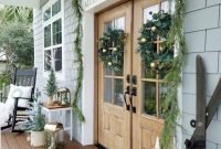 Awesome Front Door Decoration Ideas For Winter 28